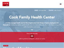 Tablet Screenshot of cookfamilyhealthcenter.com